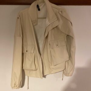 Venti6 light tan pleather jacket